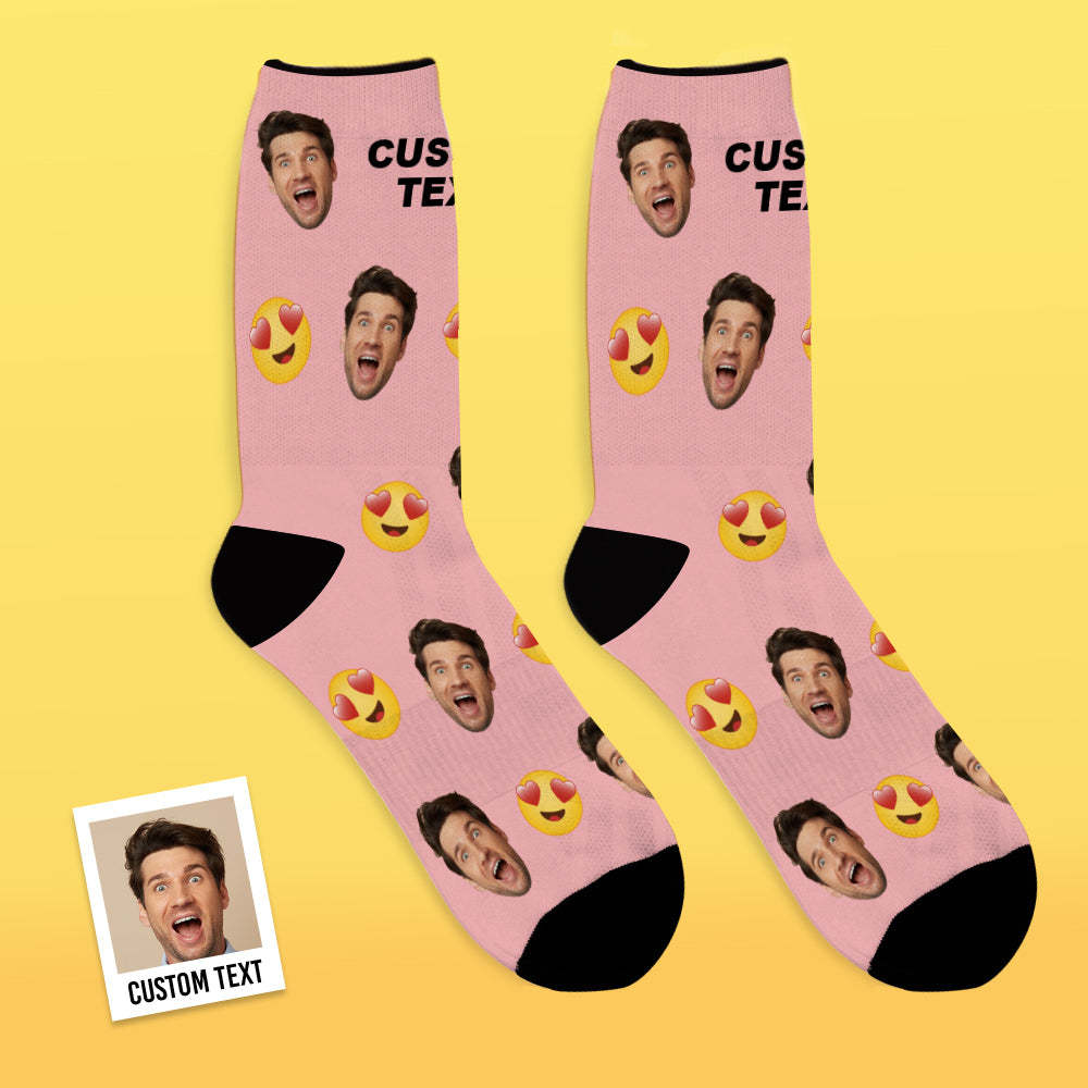 Custom Face Socks Breathable Photo Socks Funny Emoticons Socks - MyFaceSocksUK