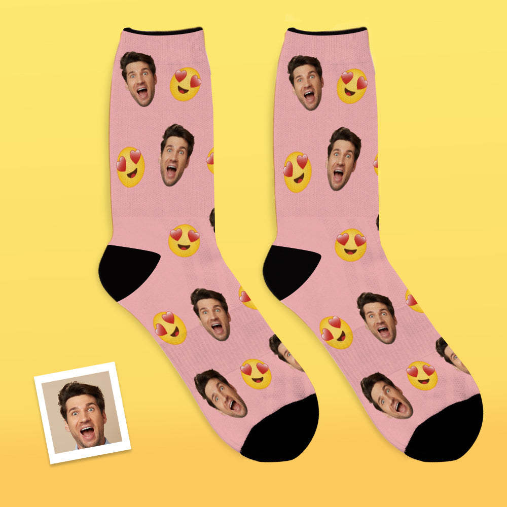 Custom Face Socks Breathable Photo Socks Funny Emoticons Socks - MyFaceSocksUK