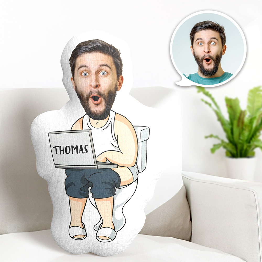 Custom Funny Face Photo Pillow Funny  Doing Pillow - MyFaceSocksUK
