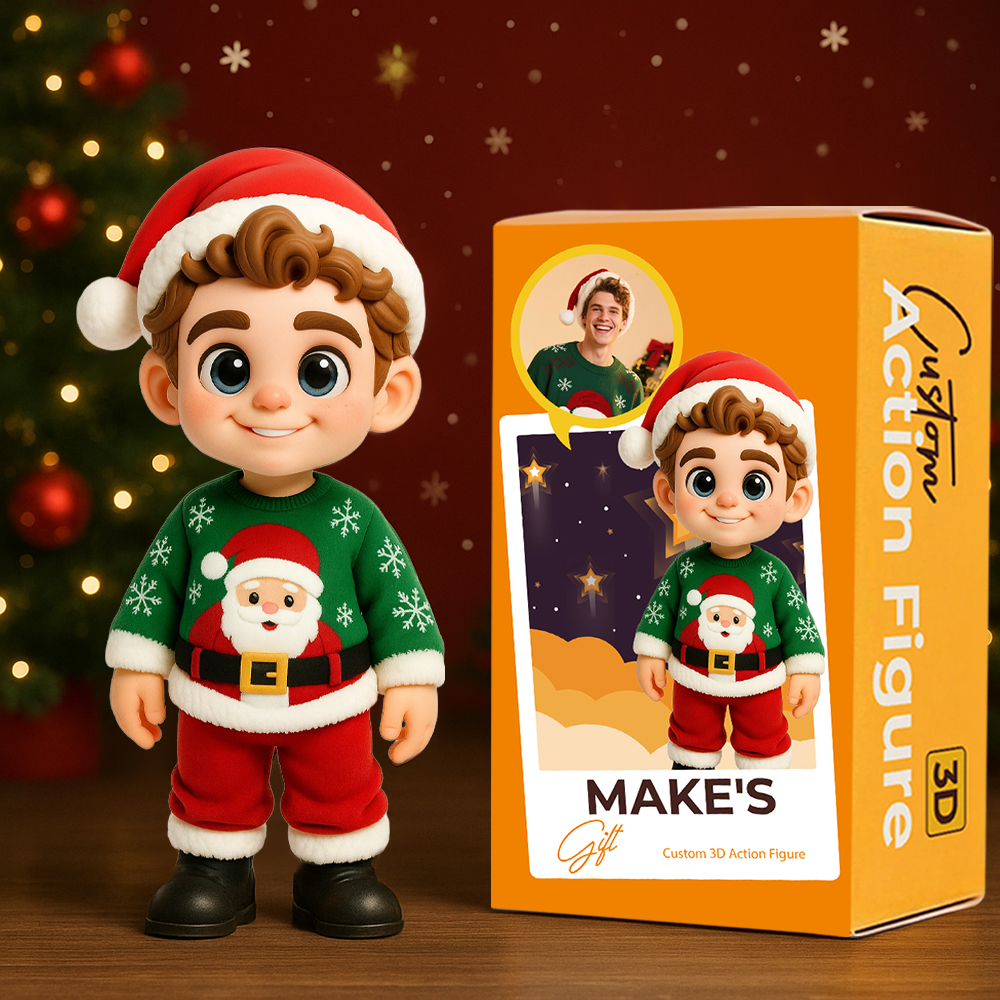 Custom 3D Mini Figure from Your Photo Personalized Desk Toy for Office Decor