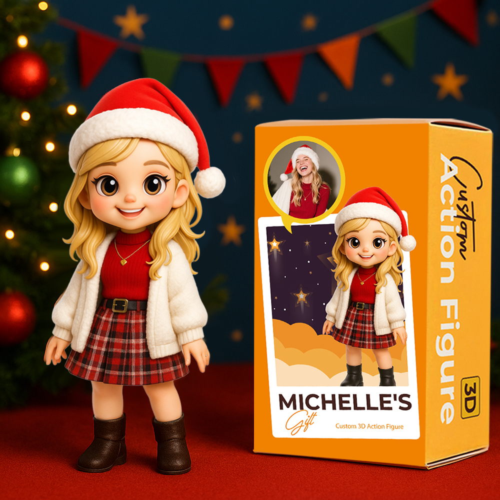 Custom 3D Mini Figure from Your Photo Personalized Desk Toy for Office Decor
