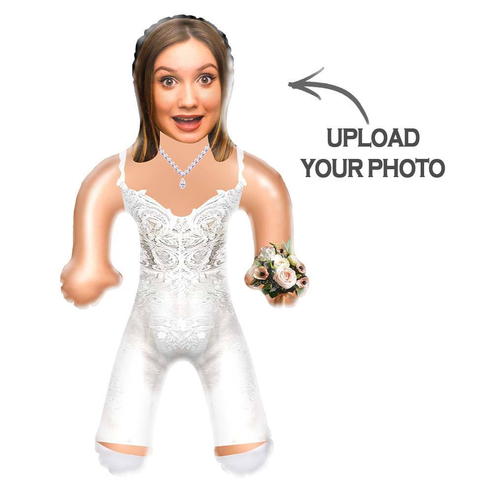 Personalized Bride Blow Up Dolls Unique Gifts for Wedding Bachelorette Party - MyFaceSocksUK