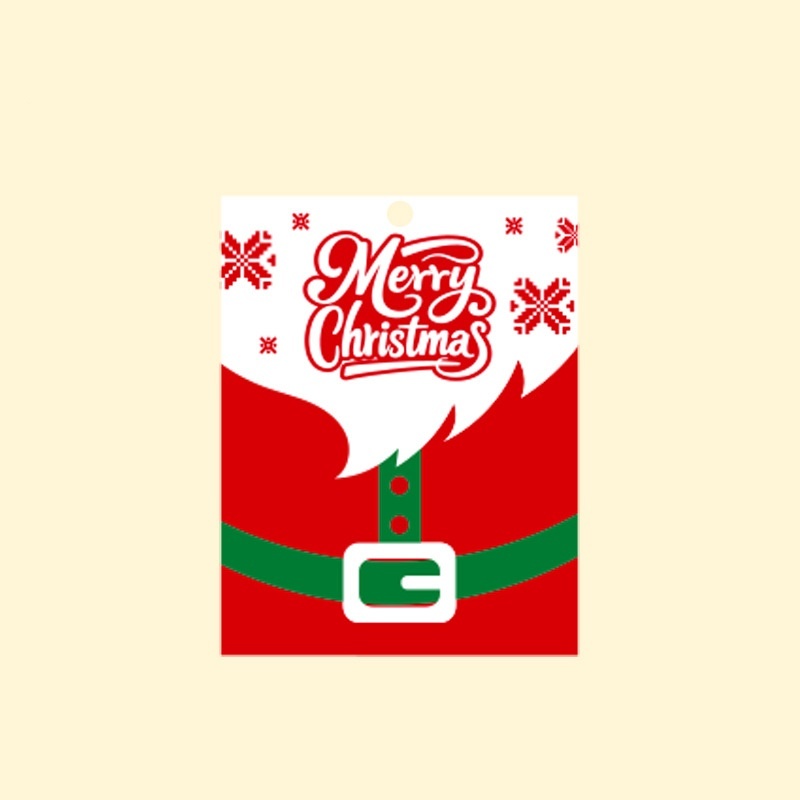 Christmas Greeting Card Belt Santa Claus 0.01x10x10CM - MyFaceSocksUK