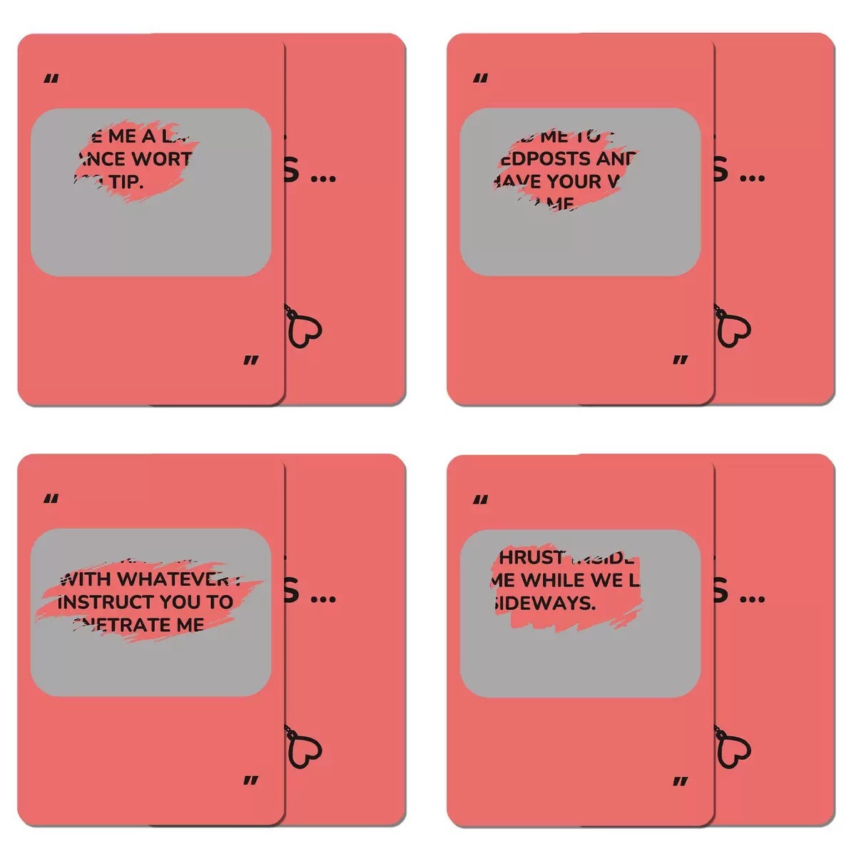 Dating Interaction Gift Cards Adult Toy Cards Surprise Sweet Scratch Cards for Couples Romantic Date Night Game for Couples Playing Cards - MyFaceSocksUK