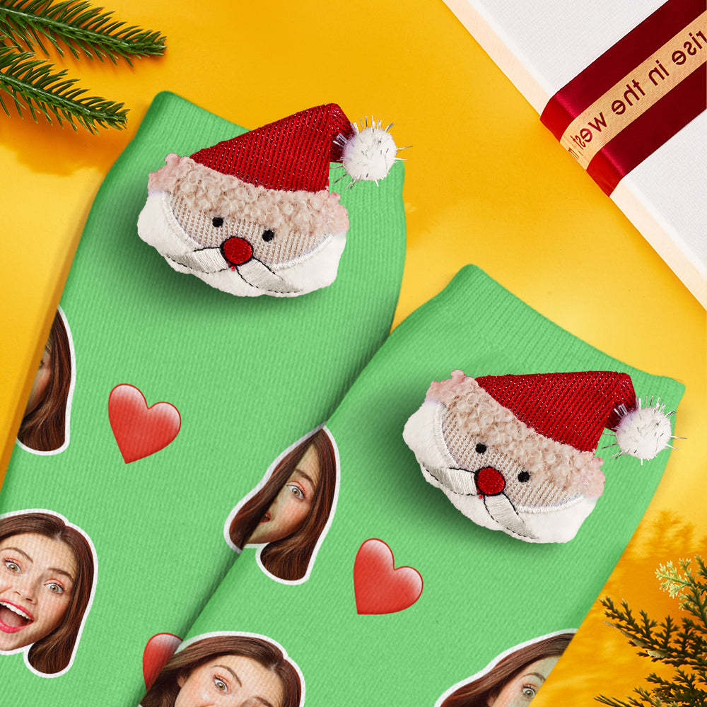 Christmas Socks Brooches Pins Scarf Charm Jewelry New Year Gifts Santa 2Pcs/set - MyFaceSocksUK