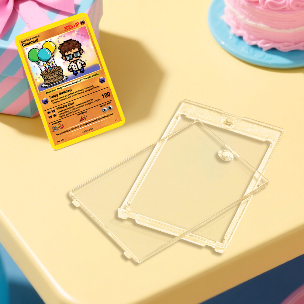 Custom Birthday Poke Card Cartoon Card Choose your Own Style Perfect Gift Idea for Birthday