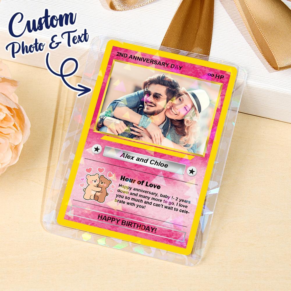 Custom Photo Text Birthday Cards Personalized Card For Kid Birthday Gift Boyfriend Gift Birthday Keepsake Happy Birthday Poke Card