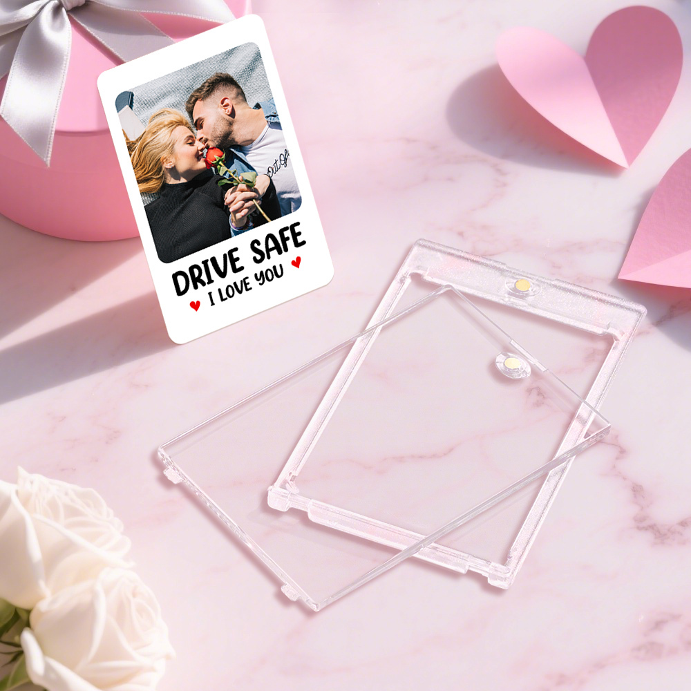 Custom Couple Love Card Personalized Love Gift for Anniversary Valentine's Day or Birthday - MyFaceSocksUK