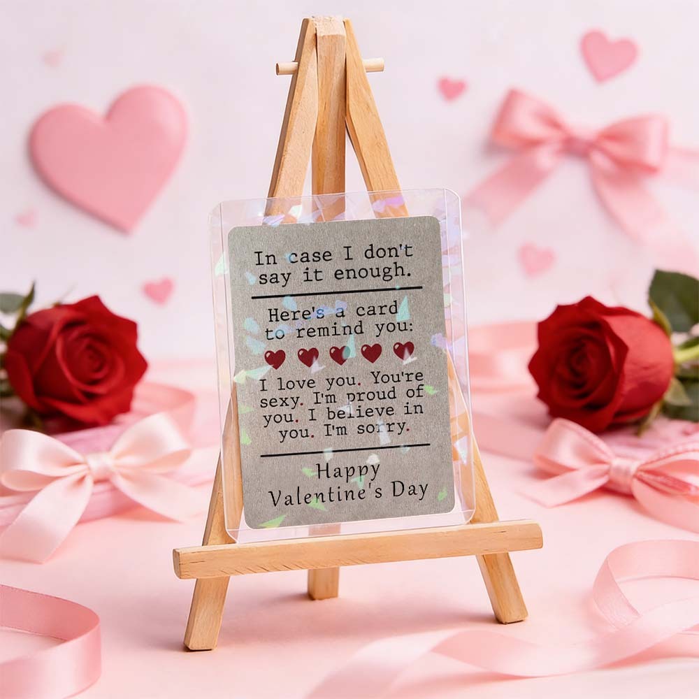 Custom Couple Card All The Things to Say Valentine's Card Romantic Valentine Gift for Couple Unique Collectible Keepsake - MyFaceSocksUK