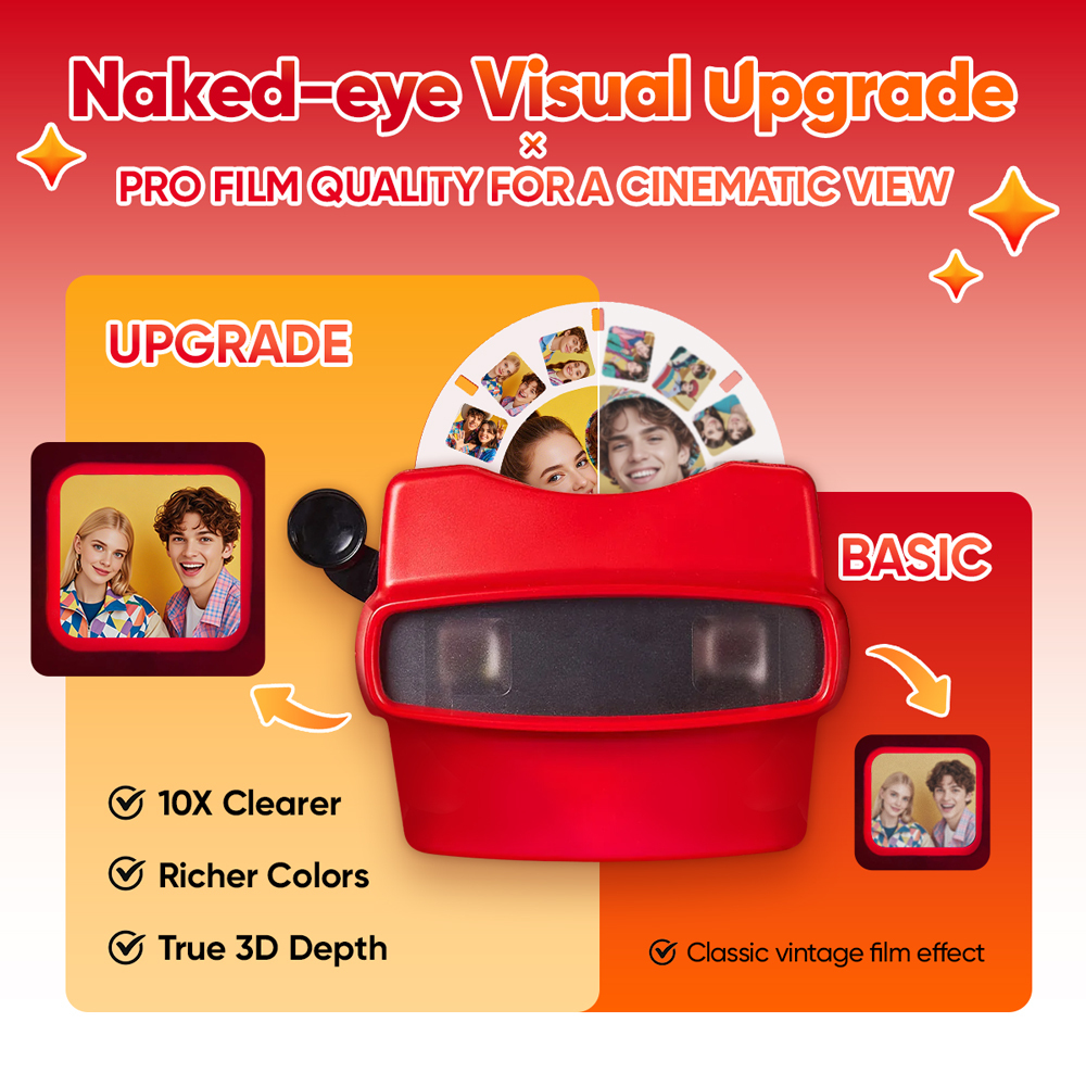 Christmas Gift Christmas Gift Custom 3D Viewfinder and Reel-Personalized Gifts Text and Photo Viewer with Your Own Photos - MyFaceSocksUK