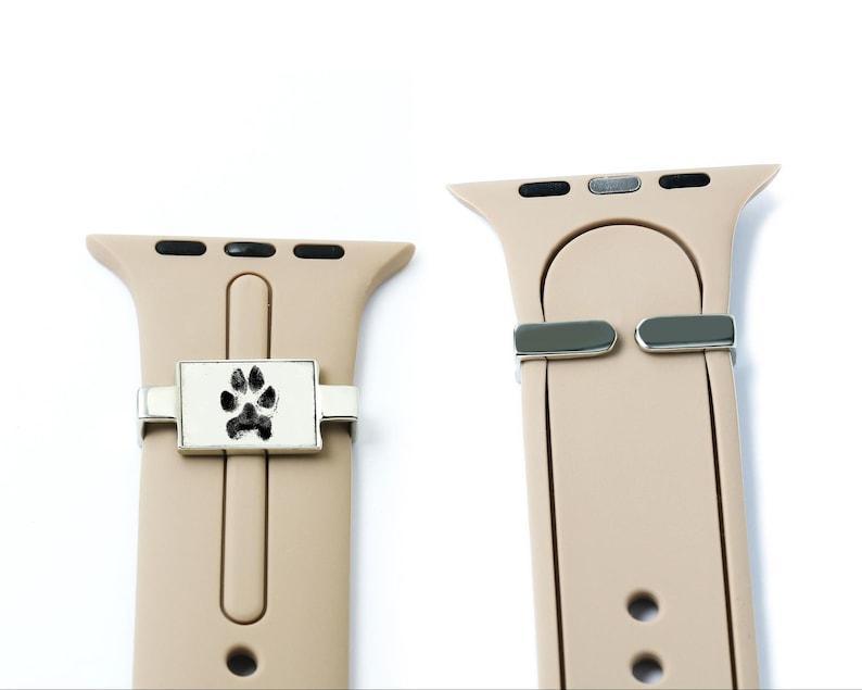 Personalized Watch Band Charm, Custom Photo Smart Watch Charm, Customized Picture Watch Strap Charm, Engraved Smart Watch Accessory - MyFaceSocksUK