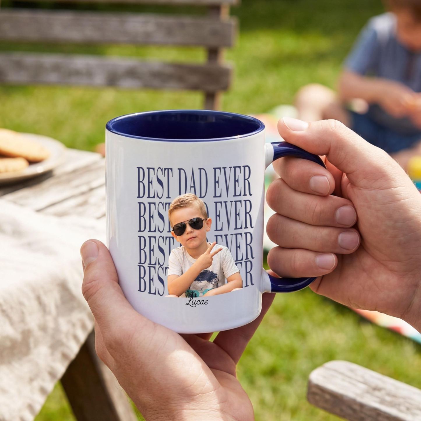 Custom Baby Photo Dad Mug,Personalized Best Dad Ever Cup,Father's Day Keepsake,Gift for Dad,Best Dad Ever Mug,Father's Day,New Dad Gift - MyFaceSocksUK
