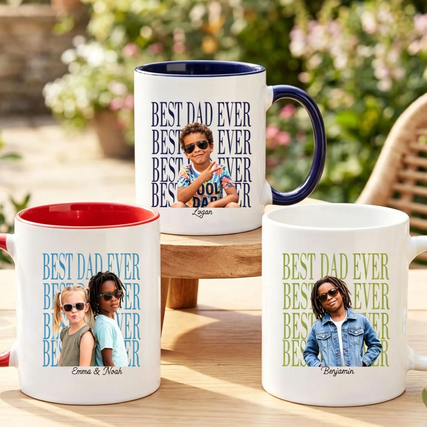 Custom Baby Photo Dad Mug,Personalized Best Dad Ever Cup,Father's Day Keepsake,Gift for Dad,Best Dad Ever Mug,Father's Day,New Dad Gift - MyFaceSocksUK