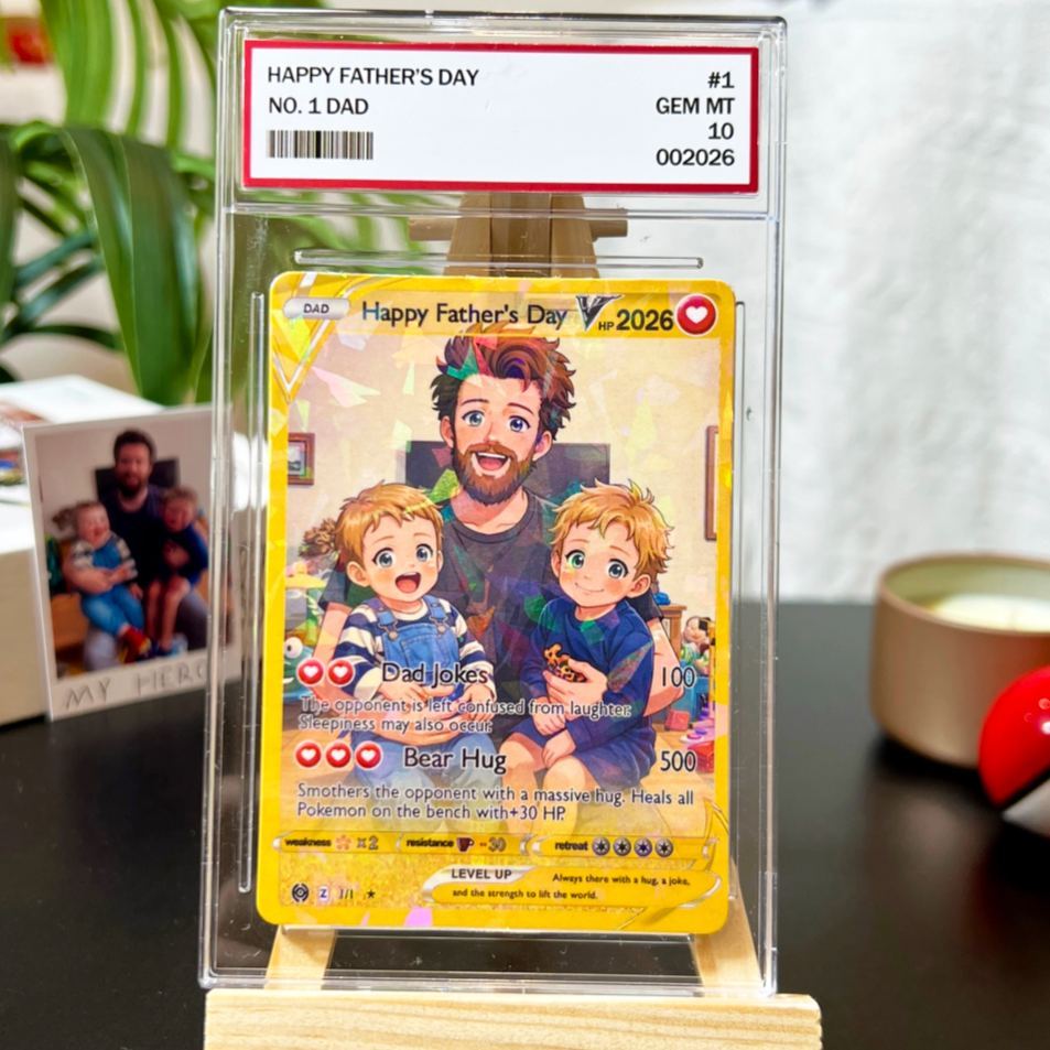 Personalized Photo Anime Card For Father's Day