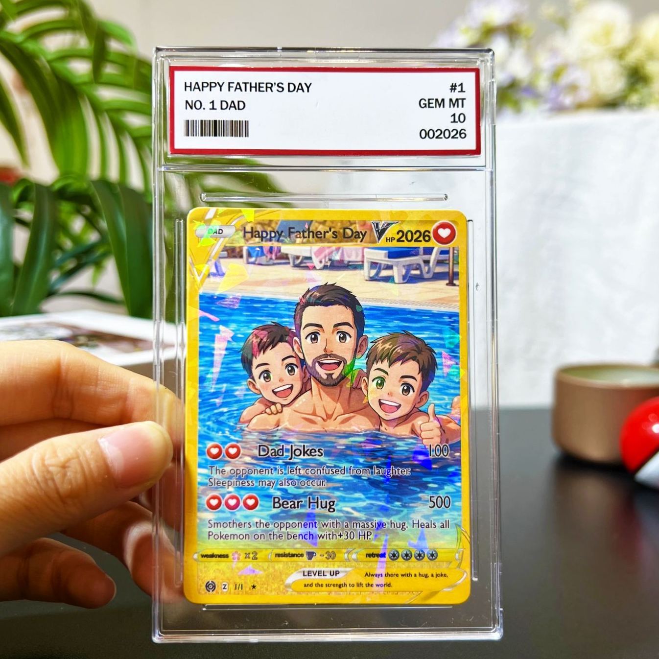 Personalized Photo Anime Card For Father's Day