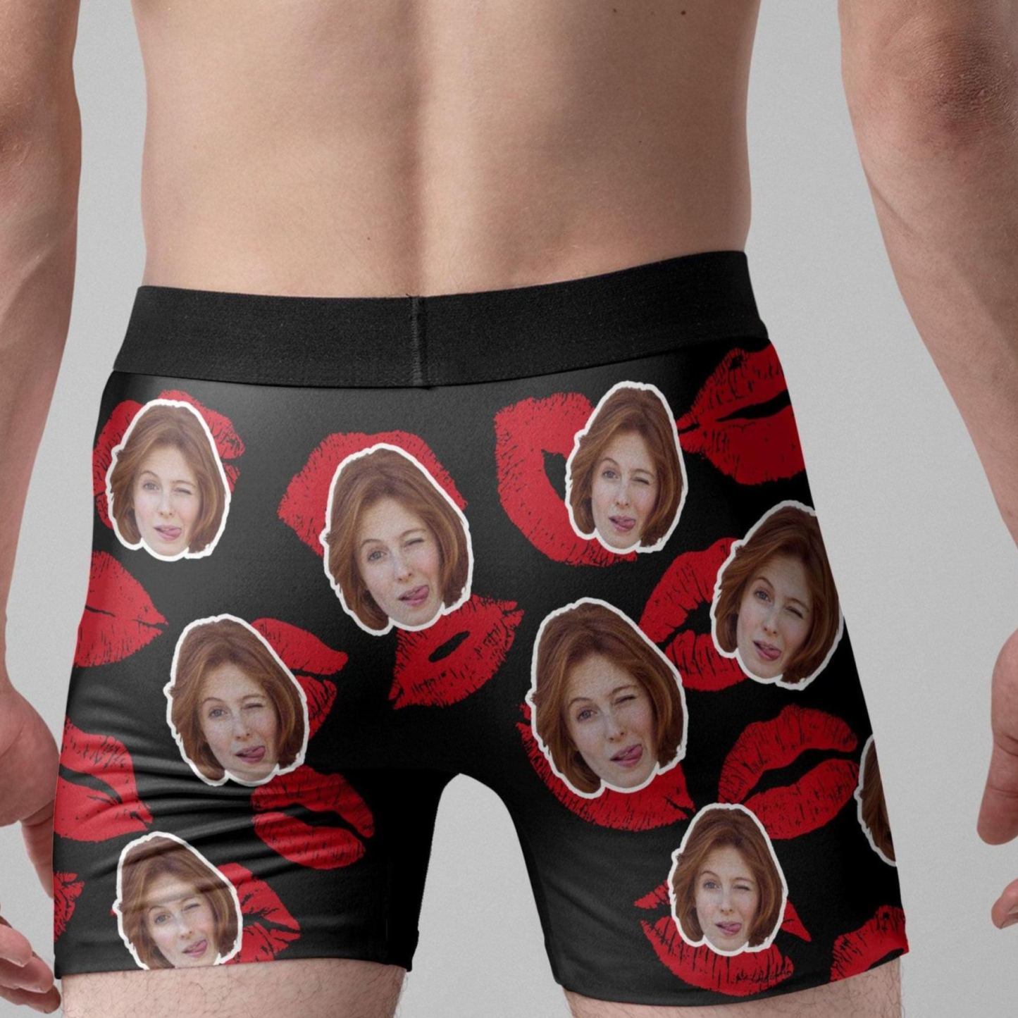 Property Of Wife, Girlfriend Valentine's Day Anniversary Gift For Husband, Boyfriend- Personalized Photo Men's Boxer Brief - MyFaceSocksUK