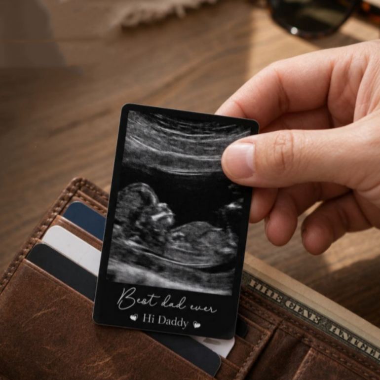 Photo Wallet Card for Dad, Father’s Day Gift, Personalized Sentimental Keepsake, Daddy Memory Card - MyFaceSocksUK