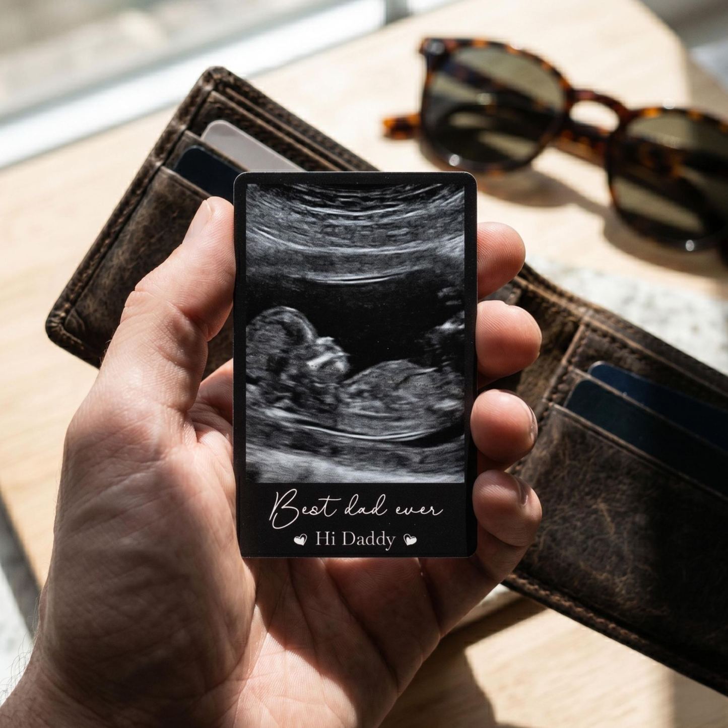 Photo Wallet Card for Dad, Father’s Day Gift, Personalized Sentimental Keepsake, Daddy Memory Card - MyFaceSocksUK