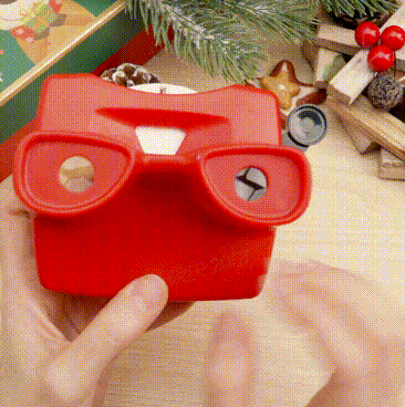 Christmas Gift Christmas Gift Custom 3D Viewfinder and Reel-Personalized Gifts Text and Photo Viewer with Your Own Photos - MyFaceSocksUK