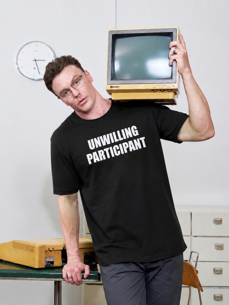 Unwilling Participant Geek T-Shirt - MyFaceSocks