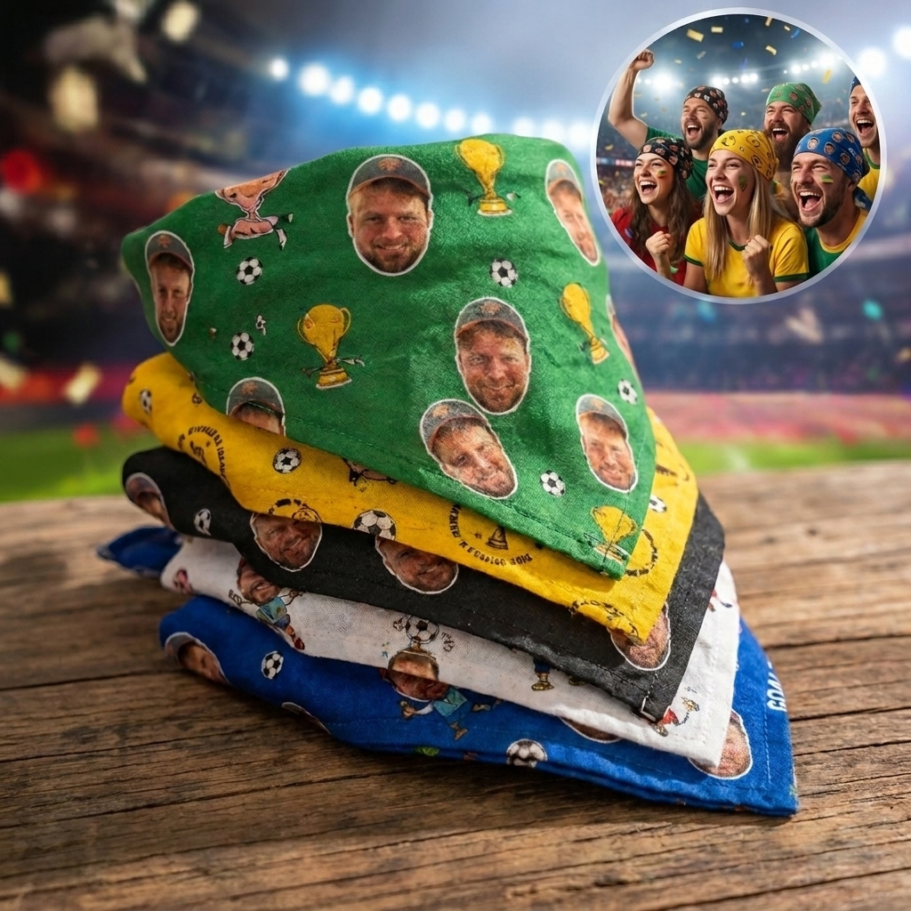 Create Your Own Bandana/Support Bandana/Personalized Bandana/Support Squad/Custom Photo Bandana/Logo/Customizable Bandana/Bachelor Party - MyFaceSocks