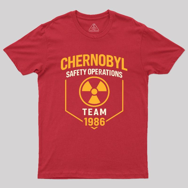Chernobyl 1986 Safety Operations Team Geek T-Shirt - MyFaceSocks