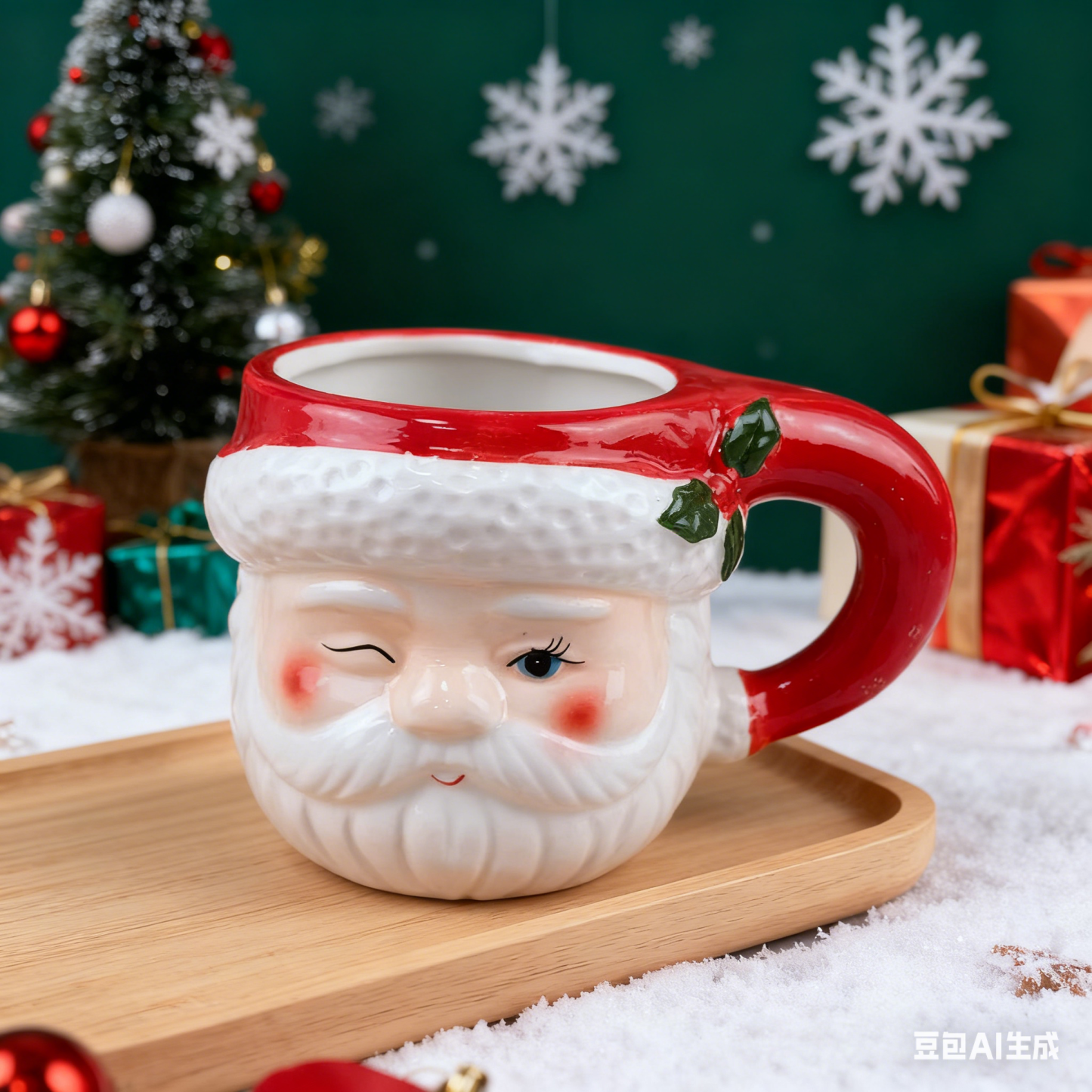 Christmas Santa Ceramic Mug Cute Cartoon Snowman Cup Holiday Coffee Mug Christmas Gift - MyFaceSocks