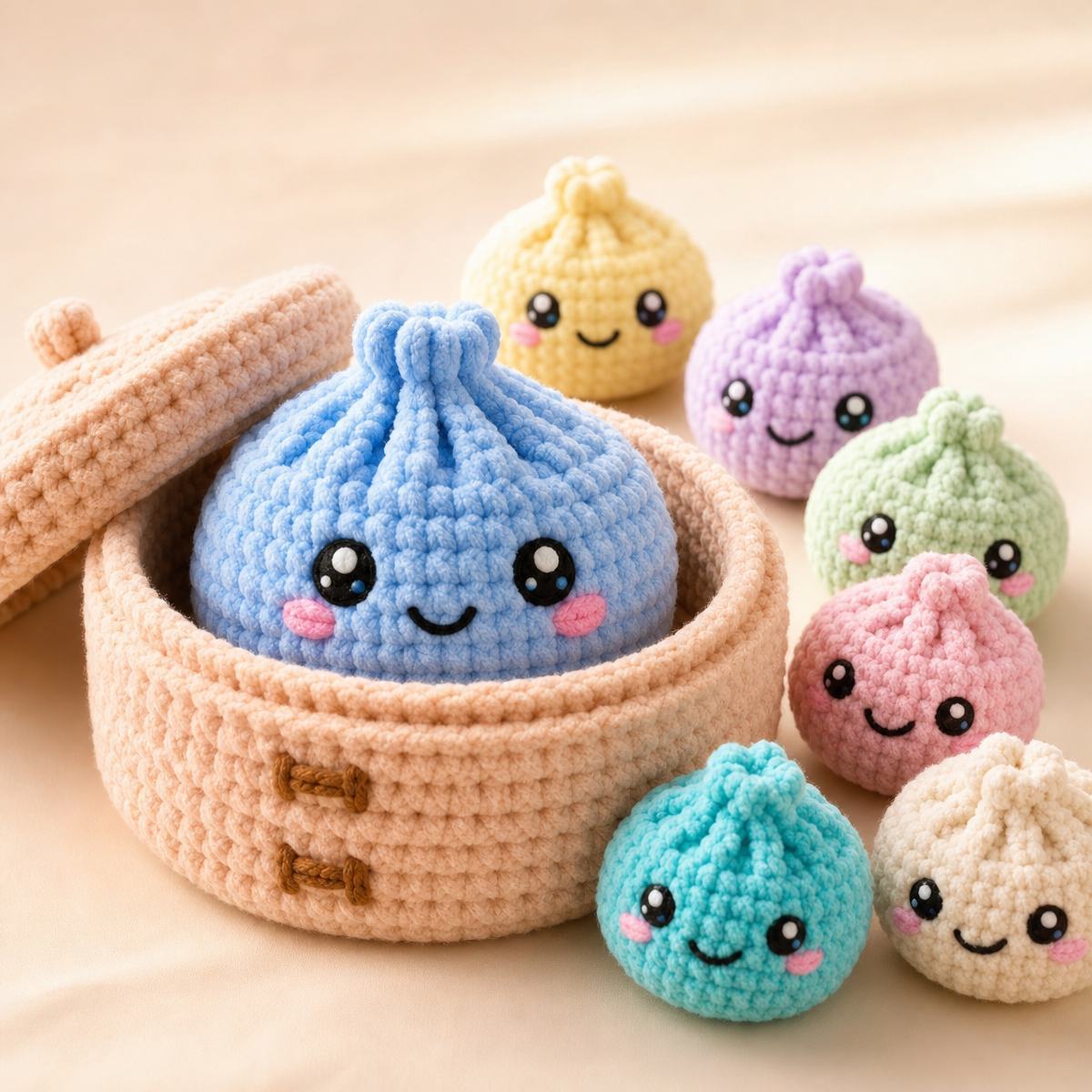 Adorable Bao Bun Crochet Gift Set Pattern – Kawaii Steamer Toy DIY for Christmas, Birthday or Just Because - MyFaceSocks