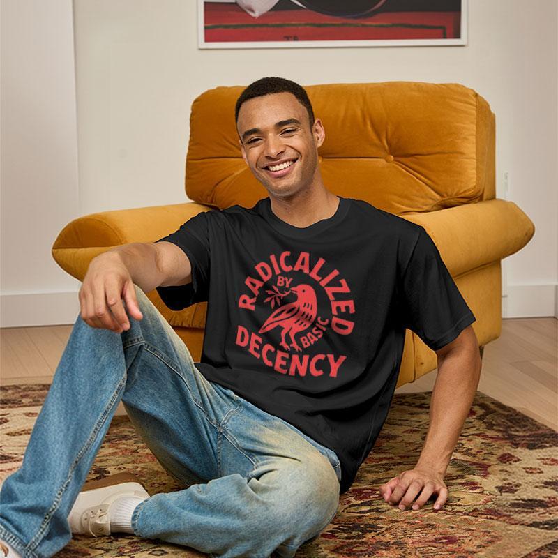 Radicalized By Basic Decency Geek T-Shirt - MyFaceSocks