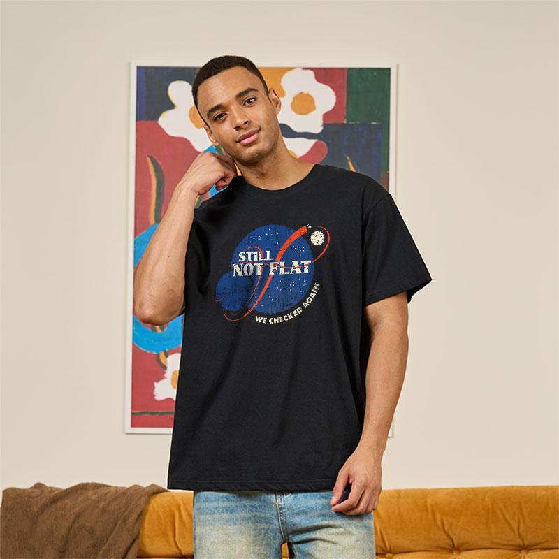 Still Not Flat Geek T-Shirt - MyFaceSocks