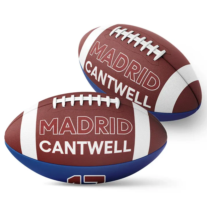 Custom Two Tone Print Team Football For Game Day, Senior Gift, Graduation Gift Team Gift