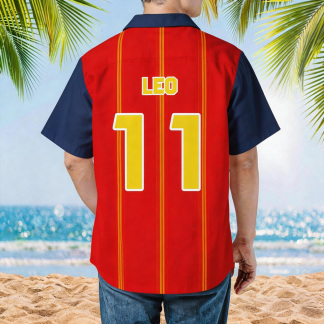 Global Soccer Fan Hawaiian Shirt Retro Football Jersey Aloha Beach Shirt for Men – Summer Vacation Sports Style
