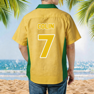 Global Soccer Fan Hawaiian Shirt Retro Football Jersey Aloha Beach Shirt for Men – Summer Vacation Sports Style