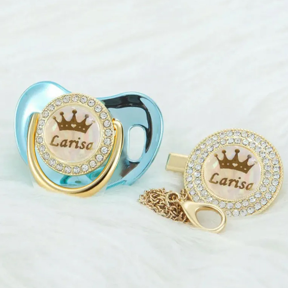 Personalized Name Exquisite Handmade Pacifier Gift for Your Little One - MyFaceSocks