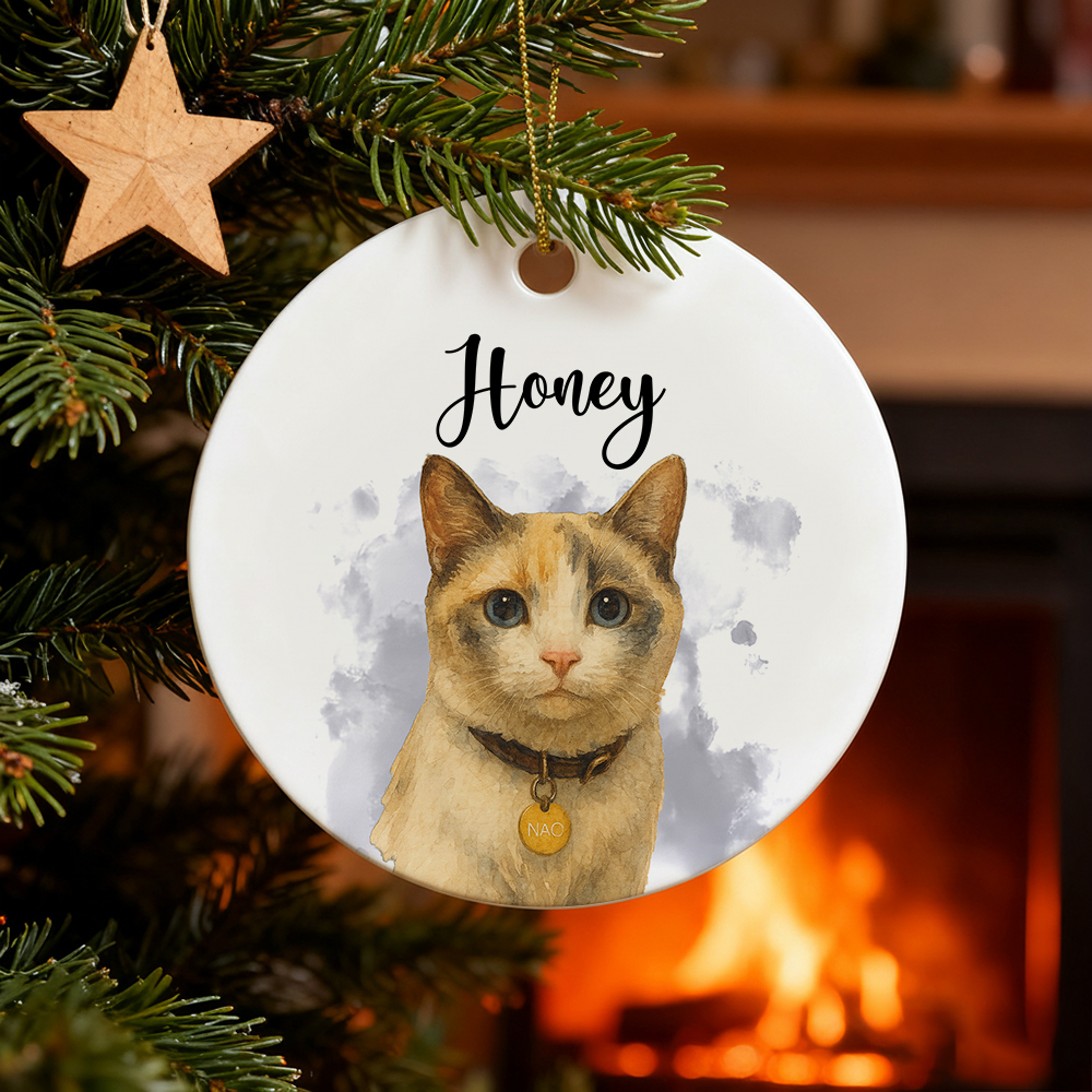 Custom Pet Ornament Personalized Dog Ornament Dog Remembrance Gift Custom Dog Ornament for Personalized Ornament Gift - MyFaceSocks