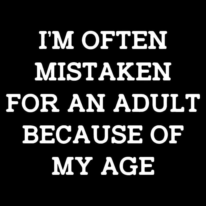 Mistaken For An Adult Geek T-Shirt - MyFaceSocks