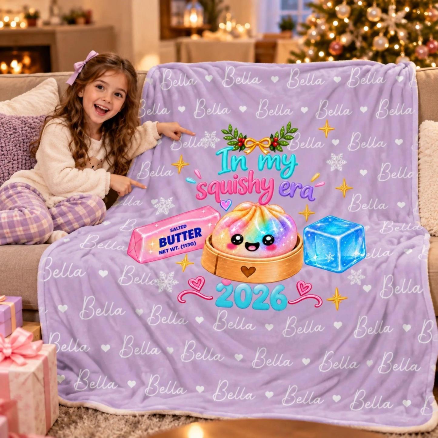Custom Dumpling Squishy Hunting Gifts For Kids - Personalized Blanket - MyFaceSocks