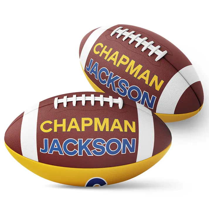Custom Two Tone Print Team Football For Game Day, Senior Gift, Graduation Gift Team Gift