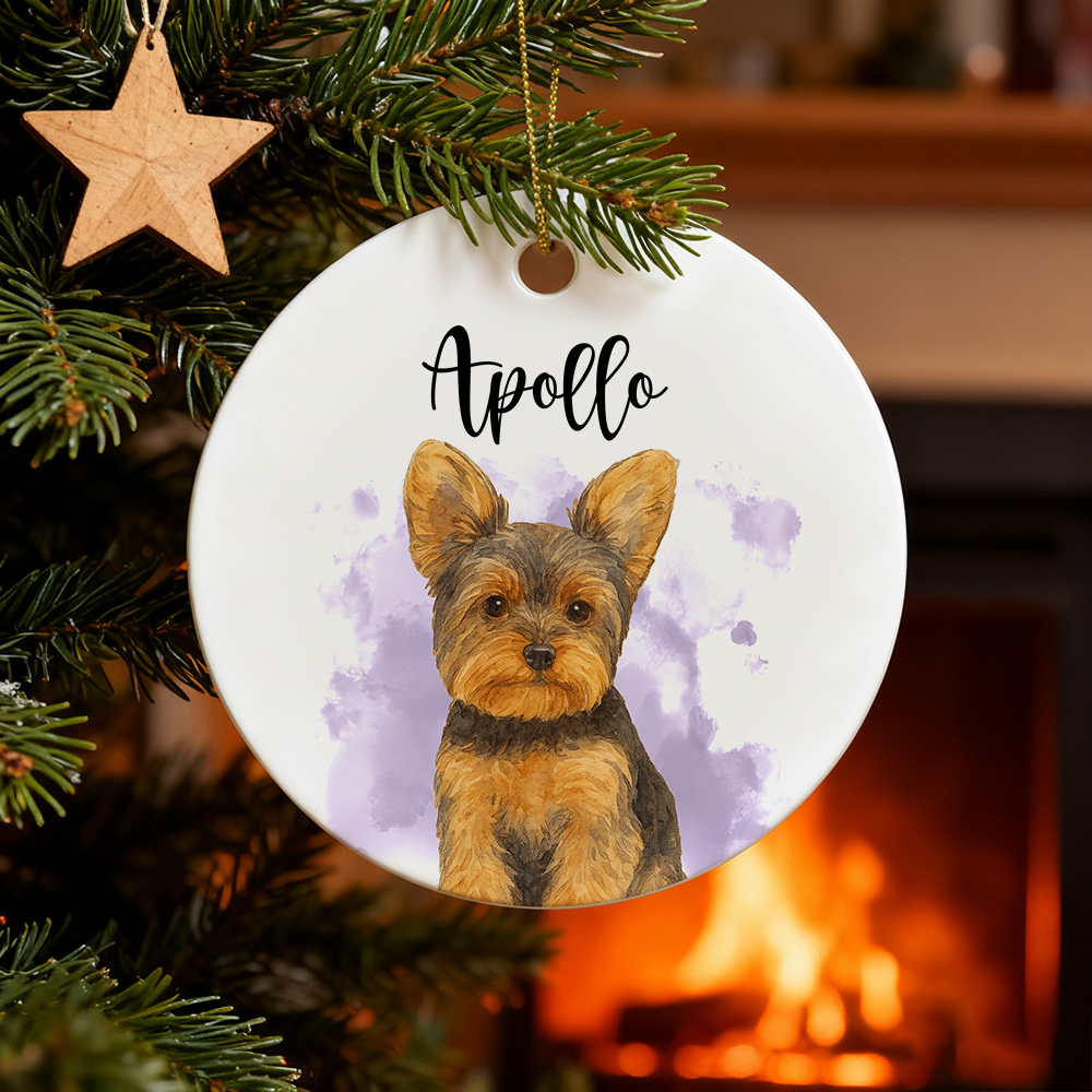 Custom Pet Ornament Personalized Dog Ornament Dog Remembrance Gift Custom Dog Ornament for Personalized Ornament Gift - MyFaceSocks