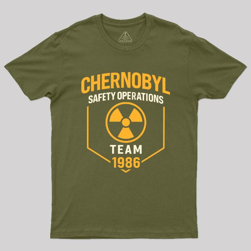Chernobyl 1986 Safety Operations Team Geek T-Shirt - MyFaceSocks