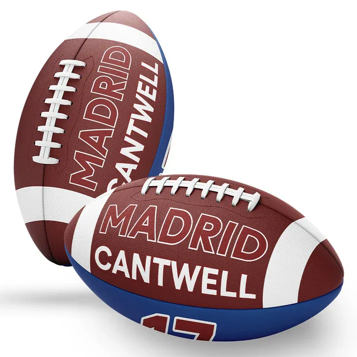 Custom Two Tone Print Team Football For Game Day, Senior Gift, Graduation Gift Team Gift