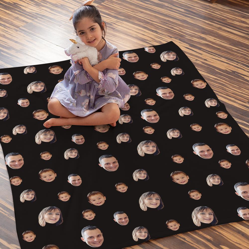 Custom Blankets Personalized Fleece Blanket Gifts For Family Your Face