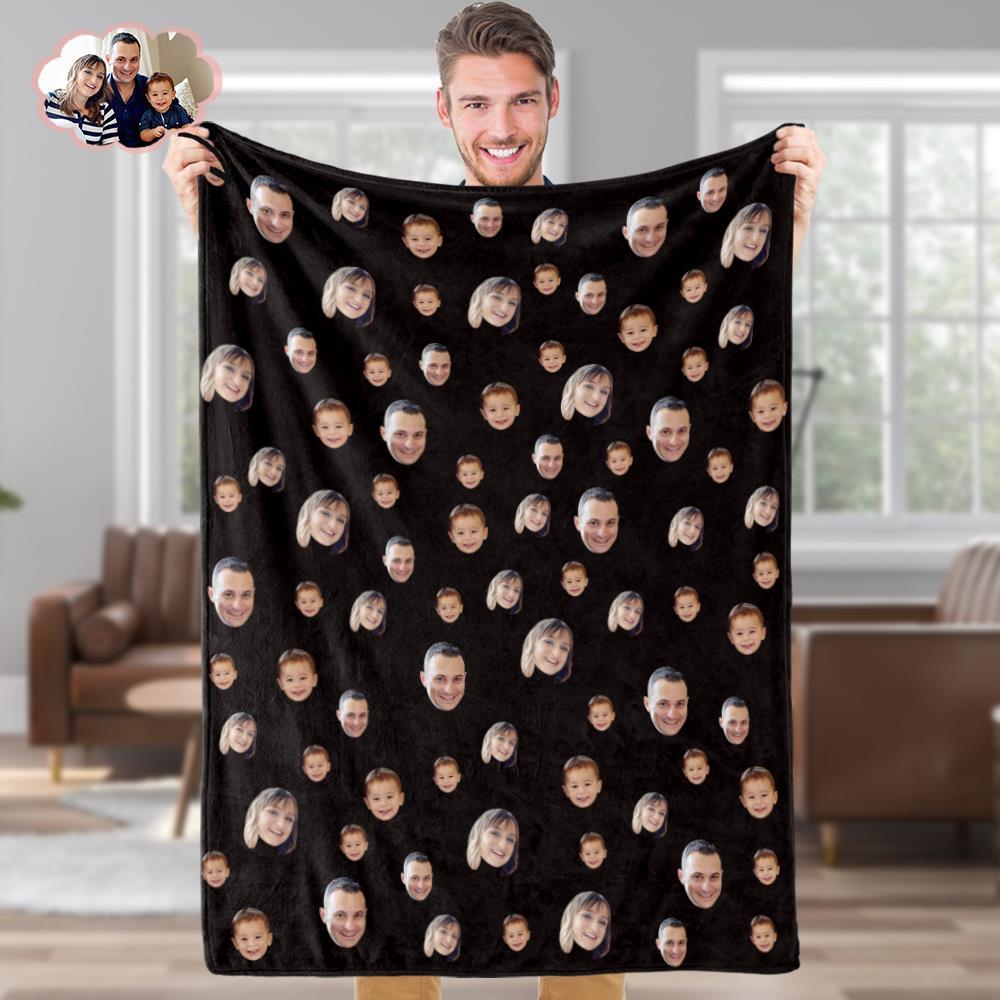 Custom Blankets Personalized Fleece Blanket Gifts For Family Your Face