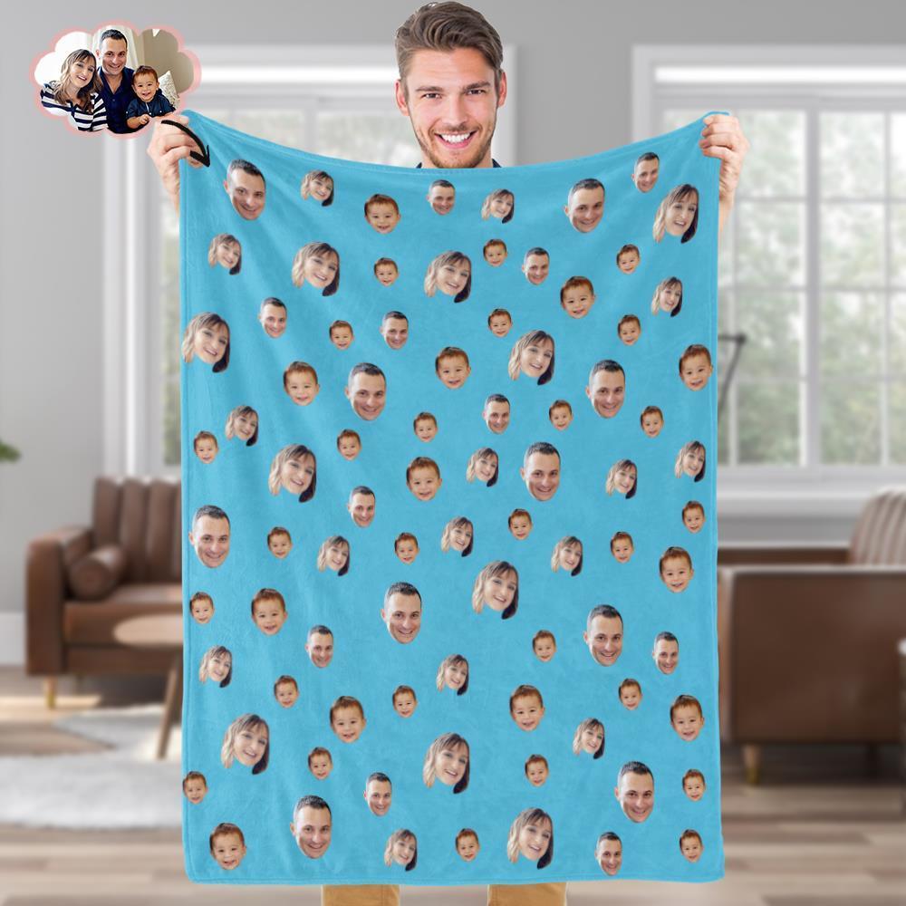 Custom Blankets Personalized Fleece Blanket Gifts For Family Your Face