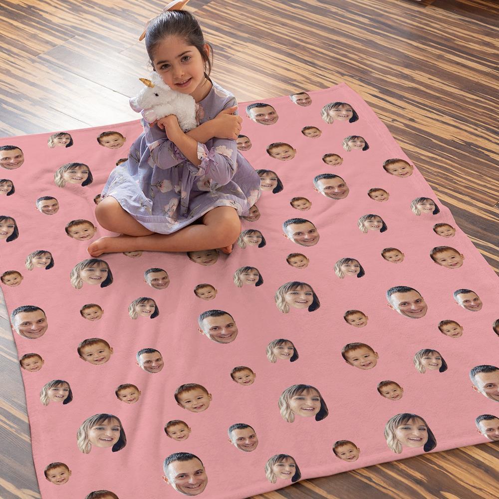 Custom Blankets Personalized Fleece Blanket Gifts For Family Your Face