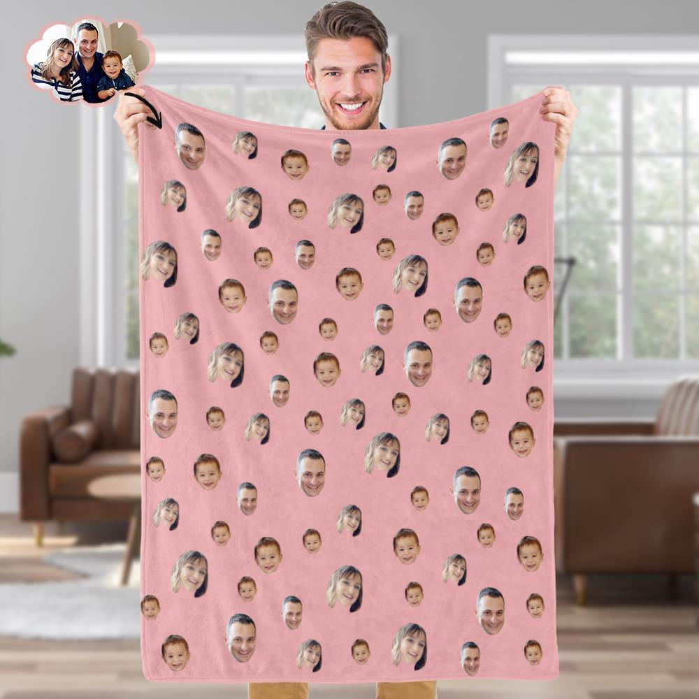 Custom Blankets Personalized Fleece Blanket Gifts For Family Your Face