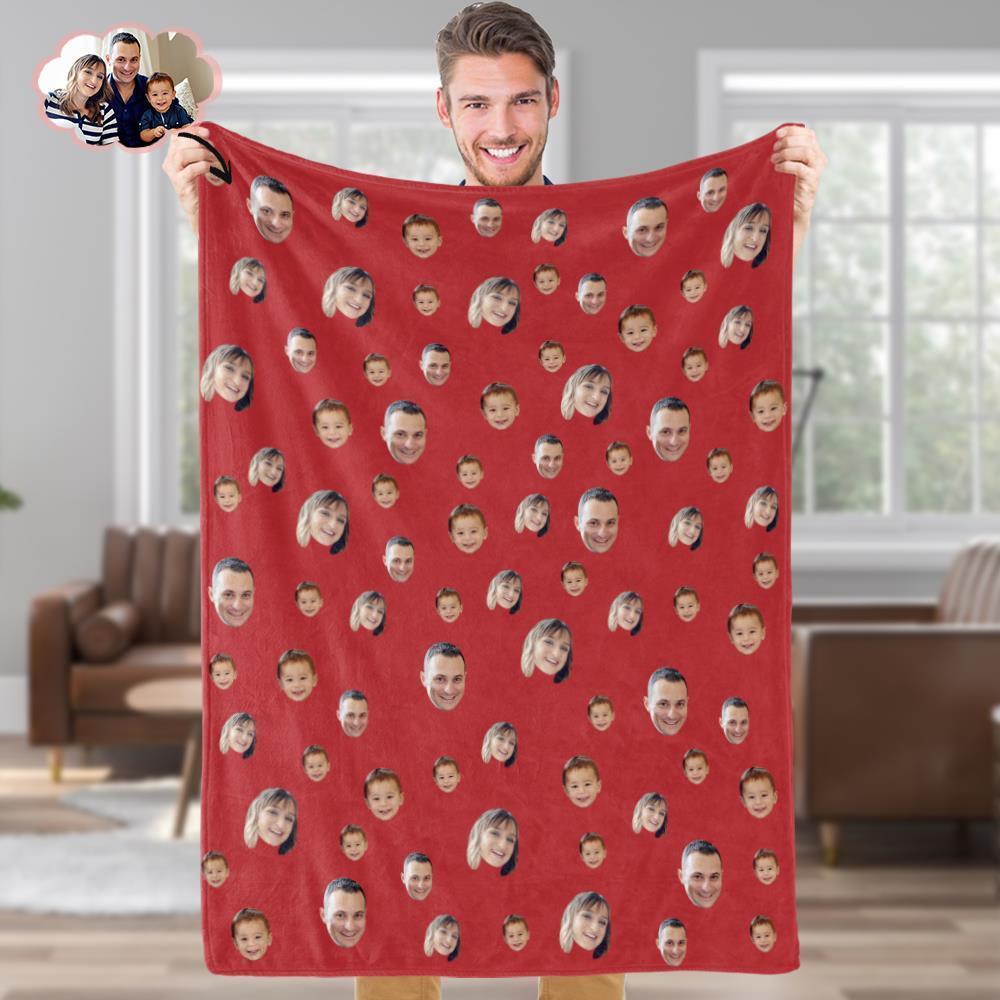Custom Blankets Personalized Fleece Blanket Gifts For Family Your Face