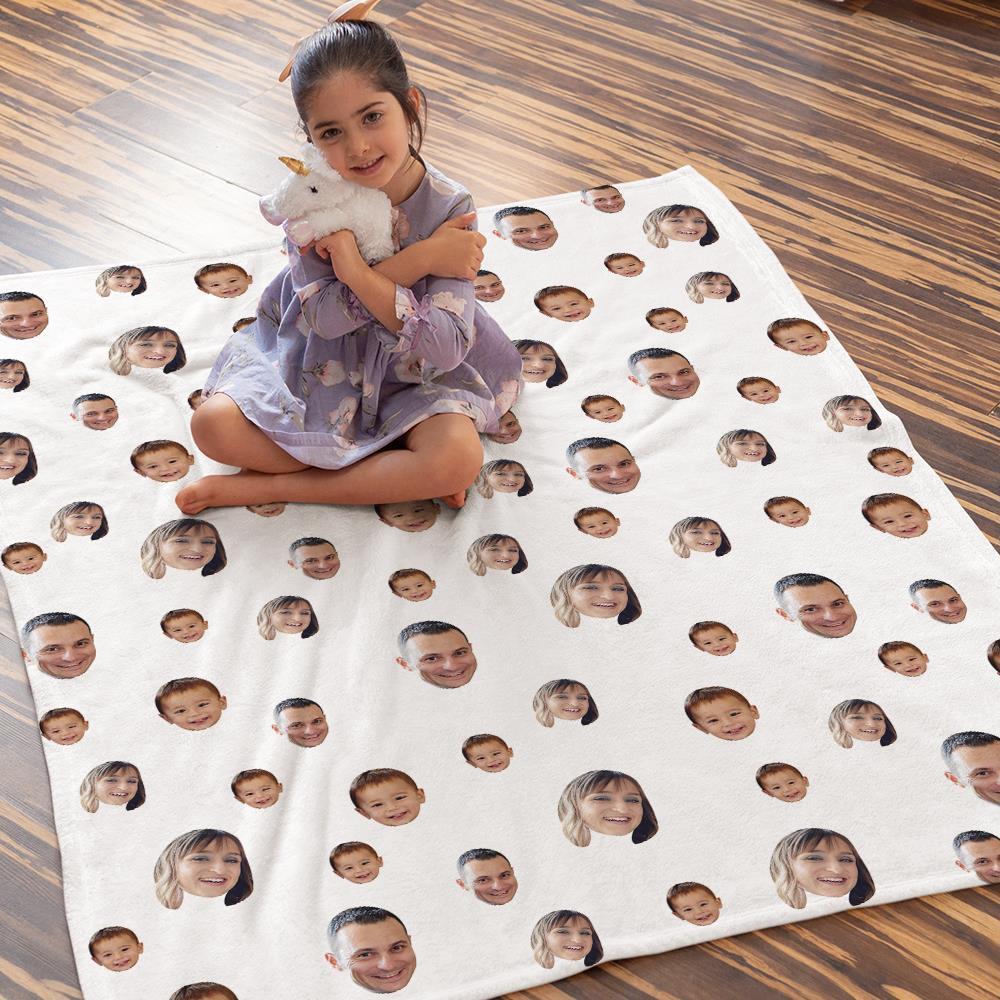 Custom Blankets Personalized Fleece Blanket Gifts For Family Your Face