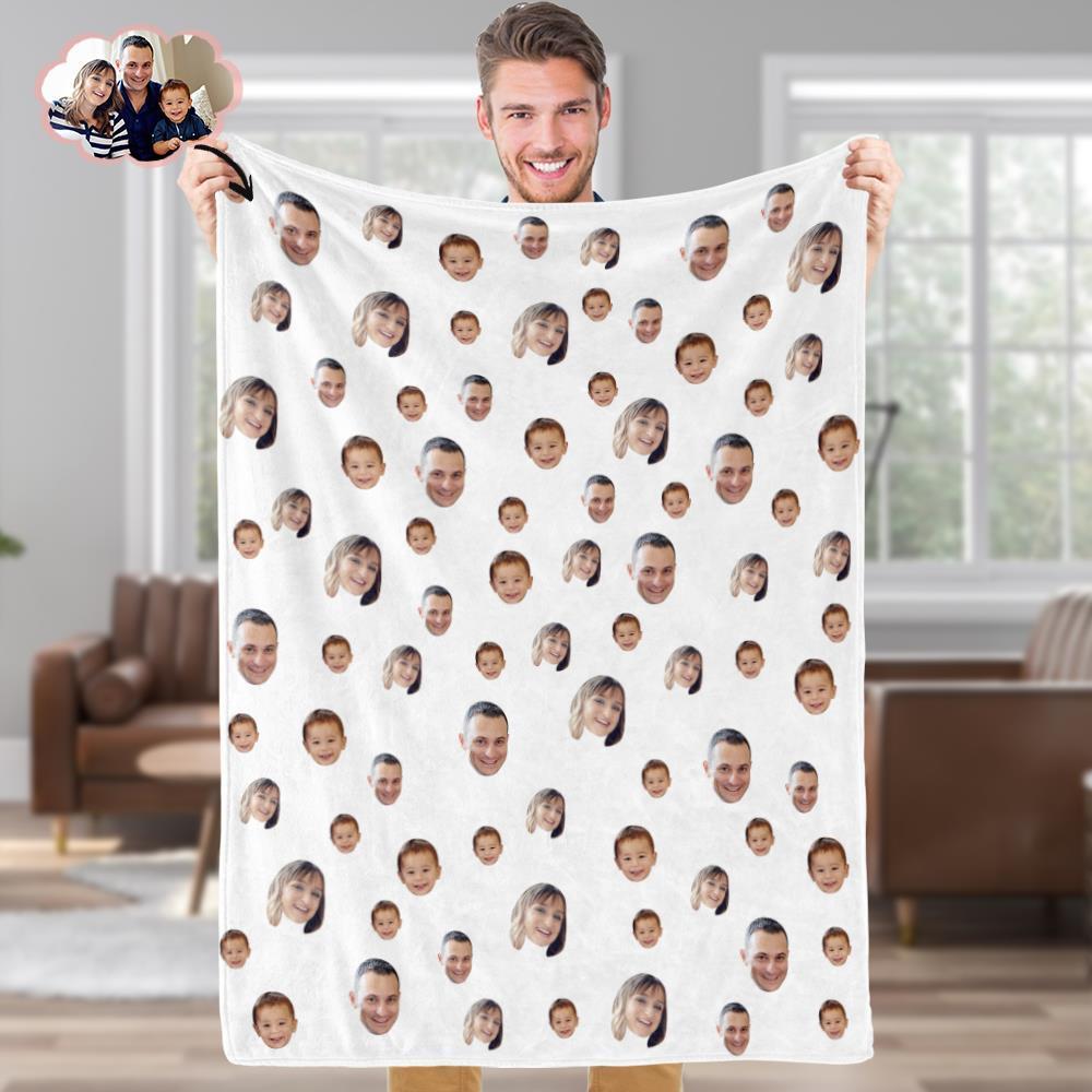 Custom Blankets Personalized Fleece Blanket Gifts For Family Your Face