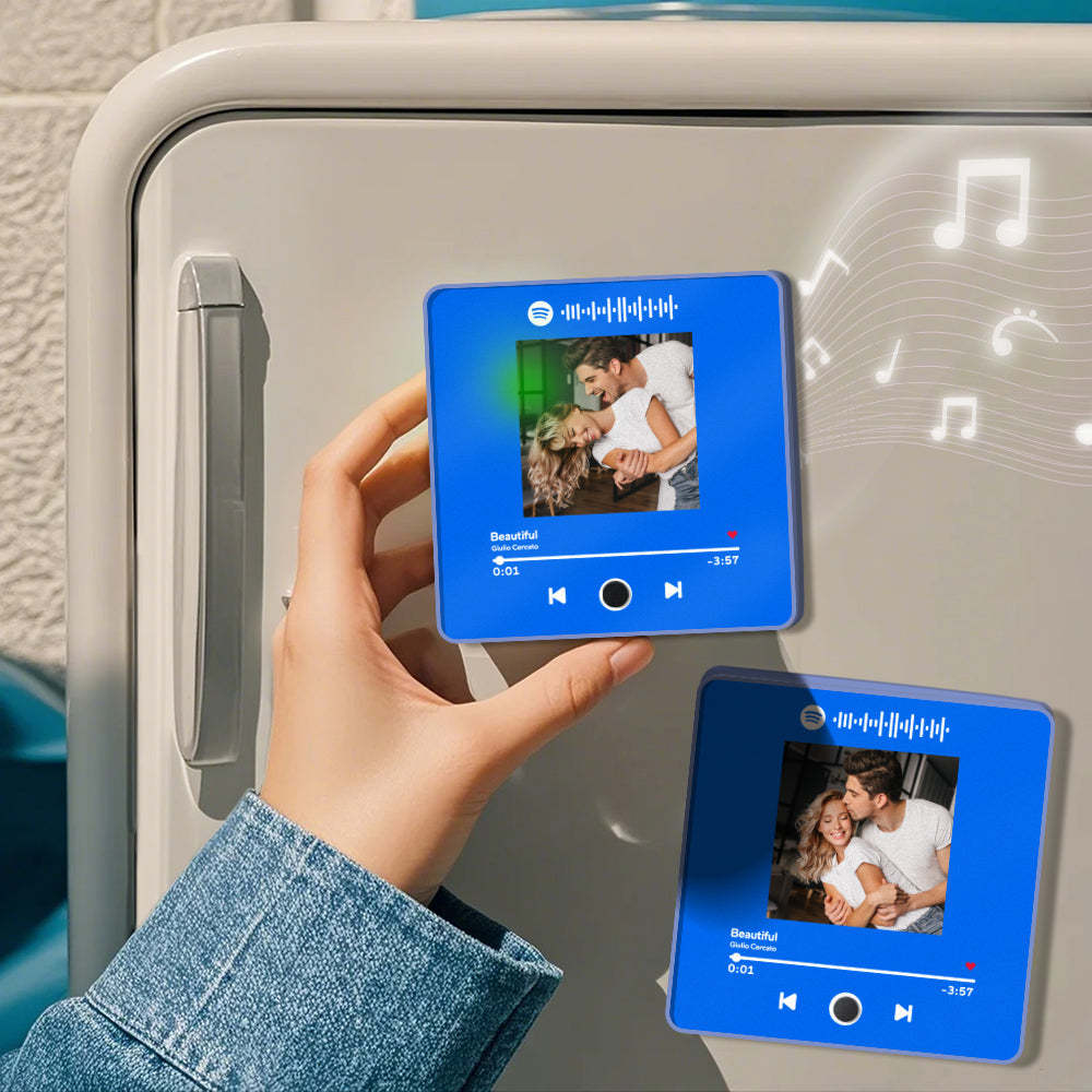 Personalized Photo Album Fridge Magnet Music Wall Photo Sticker Music Movement That Can Be Played Without Cell Phone Music Fridge Magnet Pro - Myfacesocks